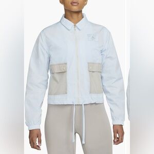 Nike Jordan Essentials Woven Flight Jacket Womens Blue